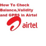 How To Check Airtel Balance,Validity and GPRS in Airtel