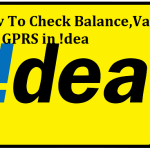 How To Check Balance , Validity And GPRS in !dea Mobiles