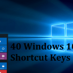 40 Windows 10 Shortcut Keys