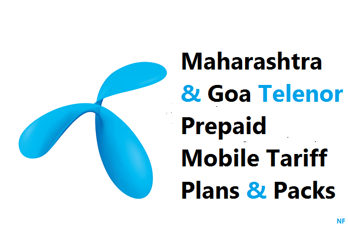 Maharashtra & Goa Telenor Prepaid Mobile Tariff Plans & Packs