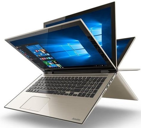Toshiba Satellite Fusion 15 L55W-C5357 2-in-1 Convertible Laptop